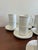 Mid 20th Century Vintage Johnson Brothers Tivoli White Cups & Saucers — Set of 28 For Sale - Image 5 of 11
