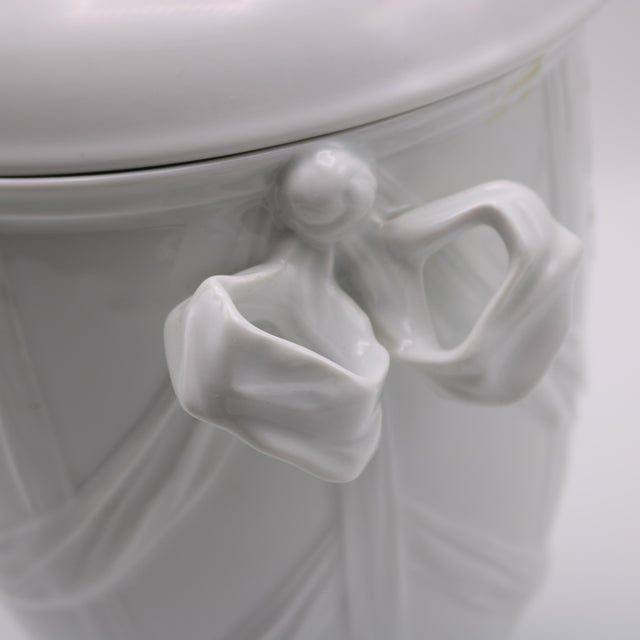 Pair KPM Porcelain Vases "Ribbon" Germany circa 1960 For Sale - Image 11 of 18