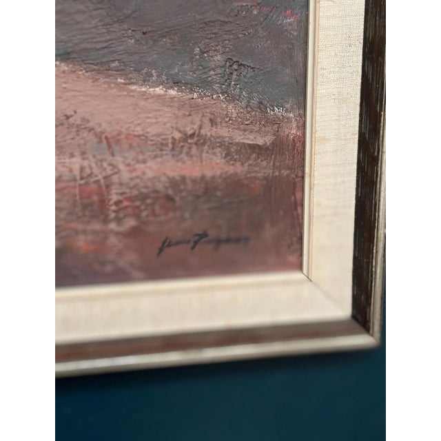 Jean Ragnar, Village Street with Houses, 1960s, Oil Painting on Canvas, Framed For Sale - Image 6 of 18
