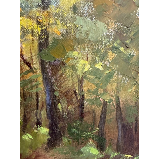Paint Mid 20th Century Rita Yost Original Landscape Painting, Signed For Sale - Image 7 of 12