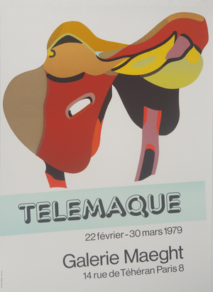 Hervé Telemaque, En selle, Lithograph