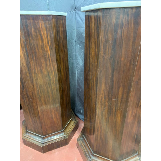 19th Century Ancient Pau Ferro Rosewood Columns, 1850, Set of 2 For Sale - Image 5 of 9
