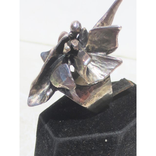 RIMA Modern Brutalist Ring by Rima Sterling For Sale - Image 4 of 6