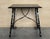 19th century Spanish trestle table in walnut. This piece has a great scale, lovely carved lyre legs and beautiful ebonized...