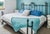 Beautiful vintage Elliott’s Designs Inc. California King iron bed, manufactured in Rancho Dominguez, California. Heavy,...