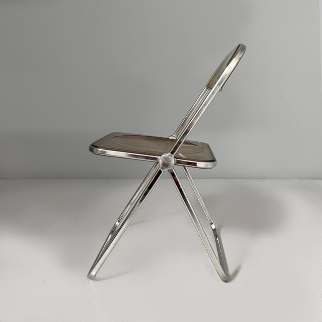 Italian Modern Plia Chair attributed to Giancarlo Piretti for Anonima Castelli, 1970s For Sale - Image 3 of 18