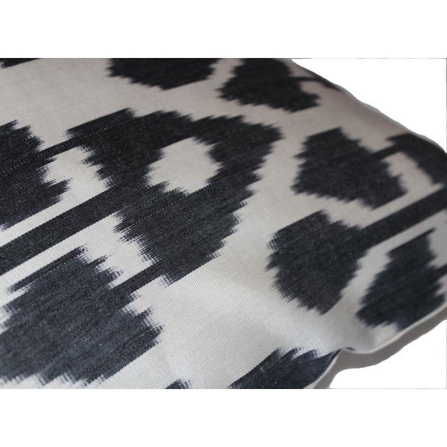 Contemporary Contemporary Silk Ikat Bohemian Throw Pillow For Sale - Image 3 of 6