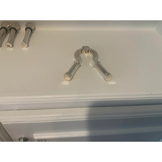 Vintage Silver Plate Bottle/Wine Stoppers -Set of 5 For Sale - Image 9 of 12