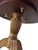 Modern Jonathan Charles Transitional Burl Wood Fulgurite Drum Table For Sale - Image 3 of 8