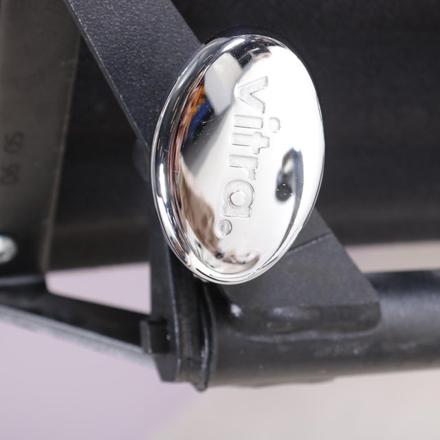 Desk Chair Model EA118 in Chrome Base with Black Hopsack Upholstery and Aluminium Armrests by Charles & Ray Eames for Vitra, Germany, 2000s For Sale - Image 14 of 16
