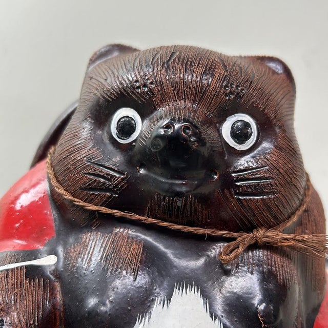 tanukichi Japanese Tanuki Raccoon Dog Sumo Yokozuna Motif Shigaraki