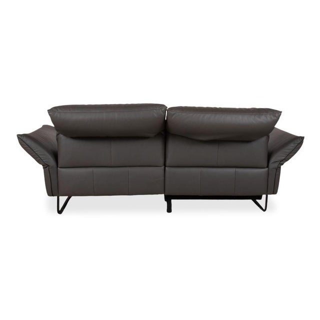 Leather Two-Seater Anthracite Grey Sofa with Electric Function from Comfort Republic For Sale - Image 14 of 16