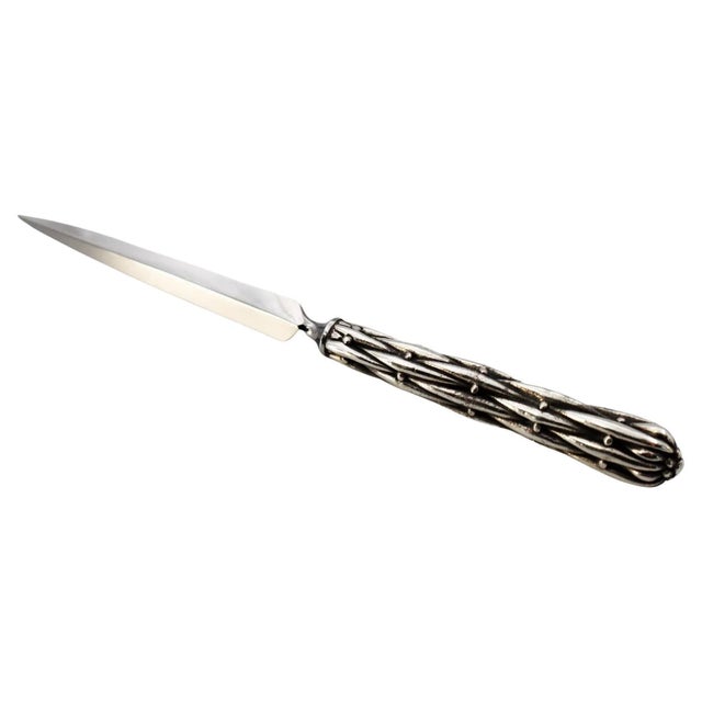 Silver Bronze Letter Opener by Richard Lauret For Sale - Image 6 of 6