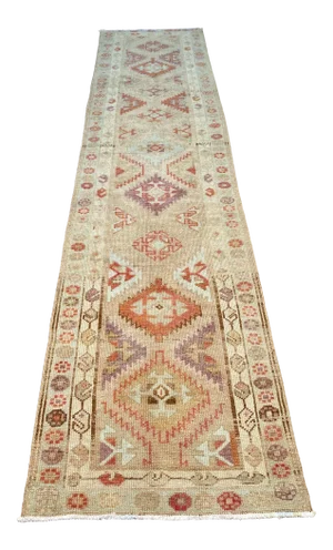 Bellwether Rugs Vintage Oushak Runner - 3' X 12'6"