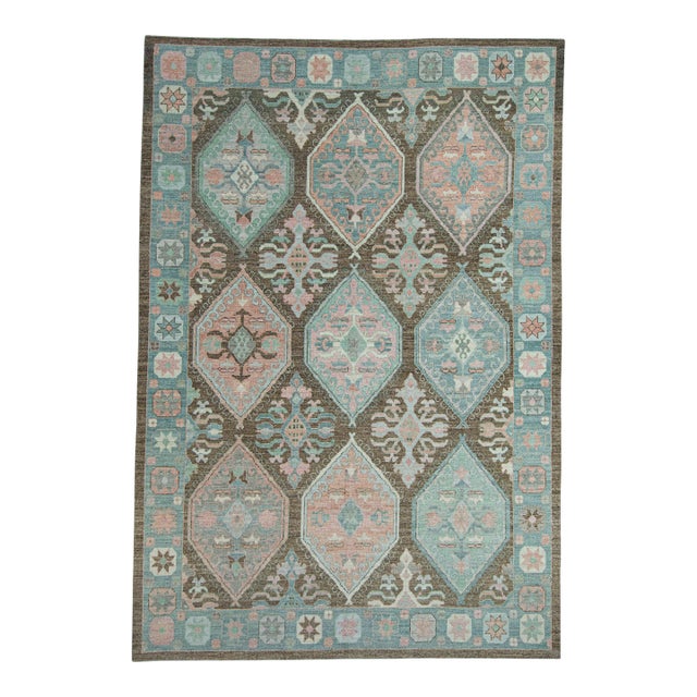 Turkish Oushak Rug 10'2" x 14'9" #20035 For Sale