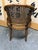 Mid-Century Modern Mid-Century Faux Bamboo and Cane Barrel Back Chair With Leather Cushion For Sale - Image 3 of 11