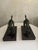 1930s Art Deco Bronze Crane Bookends with Marble Bases by H. Garreau Auxerre Label, France, 1930s, Set of 2 For Sale - Image 5 of 11