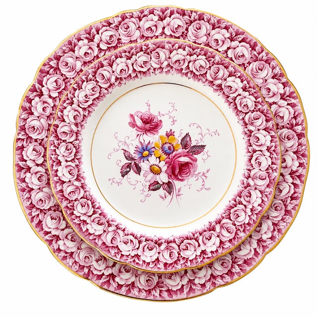 PARAGON CHINA "SHADOWLAND" Truly a rare find...A complete 12 place setting of Paragon China tableware stamped "By...