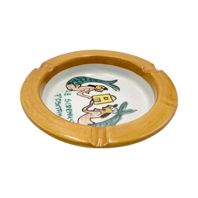 Vintage Le Sirenuse Hotel Positano Ceramic Ashtray Italy For Sale - Image 11 of 13