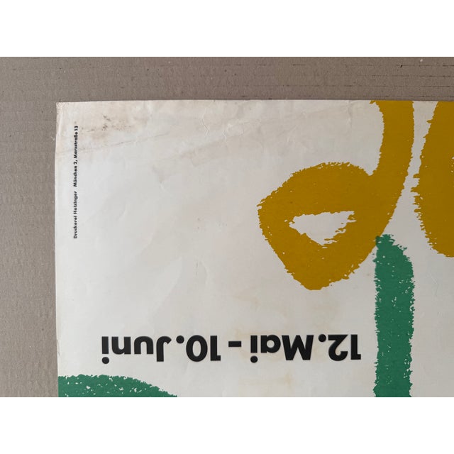 White Charles Lapicque (1898–1988), Städtische Galerie München, 1962, Original Vintage Exhibition Poster, Printed in Germany For Sale - Image 8 of 12