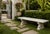 Italian Neoclassical Carved White Marble Bench With Scroll Pedestal Legs For Sale In West Palm - Image 6 of 11