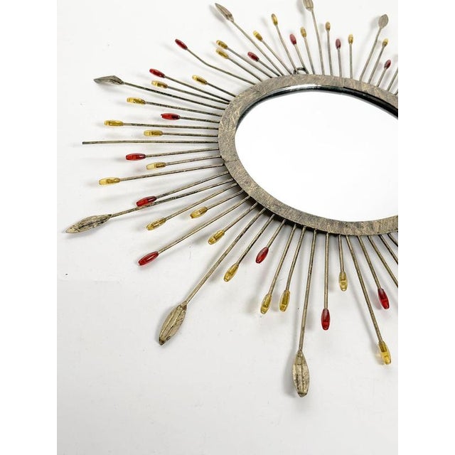 Small Metal Mirror, France, 1970s For Sale - Image 6 of 14