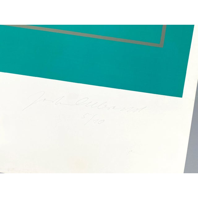 Modern Joachim Albrecht, Double-Sided Concrete Composition, 1970s, Color Screen Print For Sale - Image 3 of 14