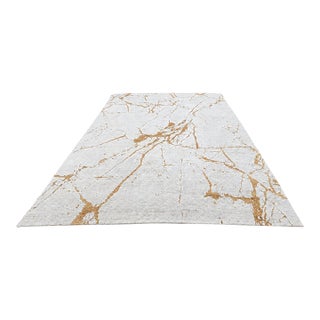 Rh Lakshmi Wool Rug – 10' × 14' Cream / Bronze | Hand-Knotted Himalayan Wool & Jute | Made in Nepal For Sale
