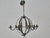 French Wrought Iron Globe Chandelier with Six Scrolling Arms, Circa 1900 For Sale - Image 9 of 11