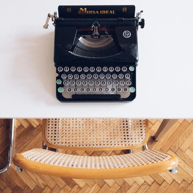 American S Qwertz Typewriter from Mirsa Ideal, 1930s For Sale - Image 4 of 14