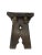 Spanish Brutalist Oak Stool For Sale - Image 10 of 11