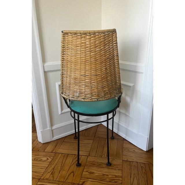 Beige Arthur Umanoff MCM Rattan Dining Chairs for Shaver Howard- Set of 4 For Sale - Image 8 of 12