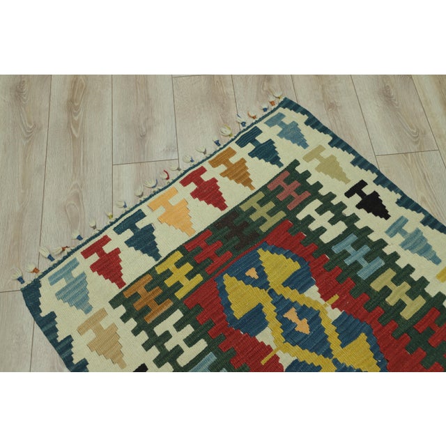 1970s 1970s Tribal Style Handmade Oushak Kilim Rug For Sale - Image 5 of 13
