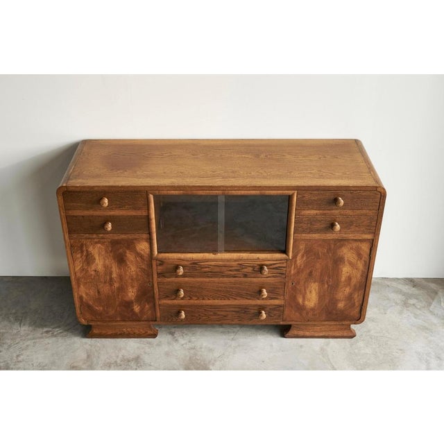 1920s Swedish Art Deco Sideboard in Oak, 1920s For Sale - Image 5 of 14