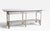 Early 20th Century Large Stick Wicker Console Table in White Paint Finish For Sale - Image 14 of 18