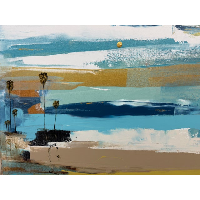 2010s Steve Adam Abstract Palm Series #0509 Original Painting, Signed For Sale - Image 5 of 12