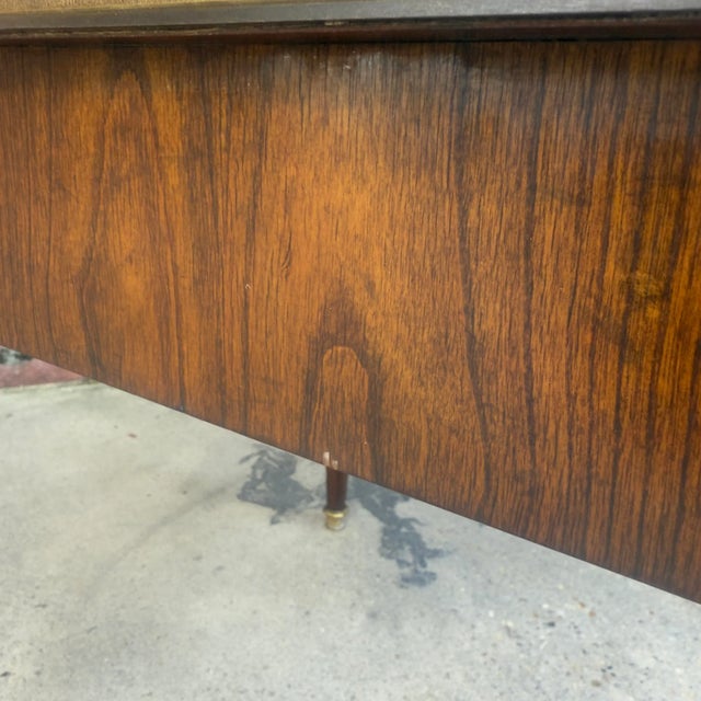 Vintage Baker Furniture Walnut Side Table For Sale - Image 11 of 12