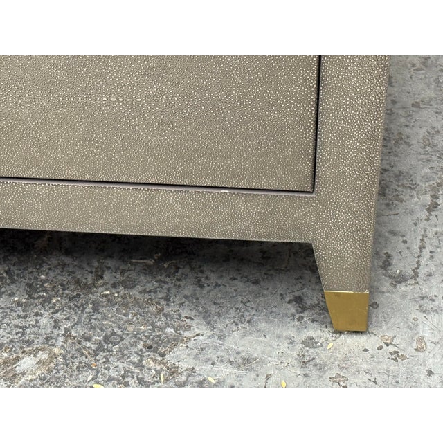 Restoration Hardware Graydon Shagreen Sideboard For Sale - Image 11 of 12