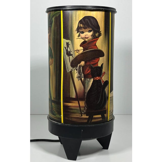 1960s Mid Century Modern Big Eyes Girl Table Lamp - Signed Eden For Sale - Image 4 of 10