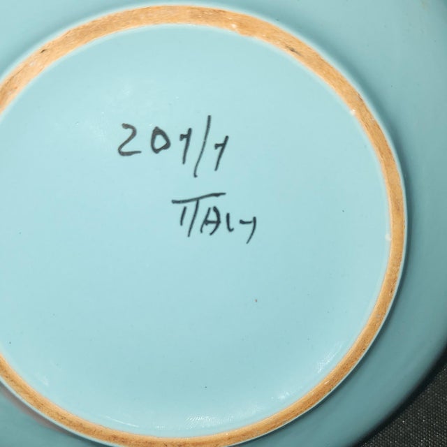 Vintage Fratelli Fanciullacci. This ultra rare, pristine example of mid-century Italian art pottery, this hand-painted...