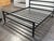 California King Room & Board Parsons Bed Frame, Natural Steel For Sale - Image 9 of 12