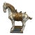 Vintage Late 20th Century Tang Style Ceramic War Horse Sculpture For Sale