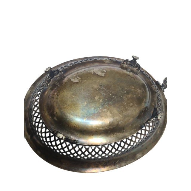 Silver Art Nouveau Fruit Bowl on Stand by Fraget, Poland, 1900s For Sale - Image 8 of 14