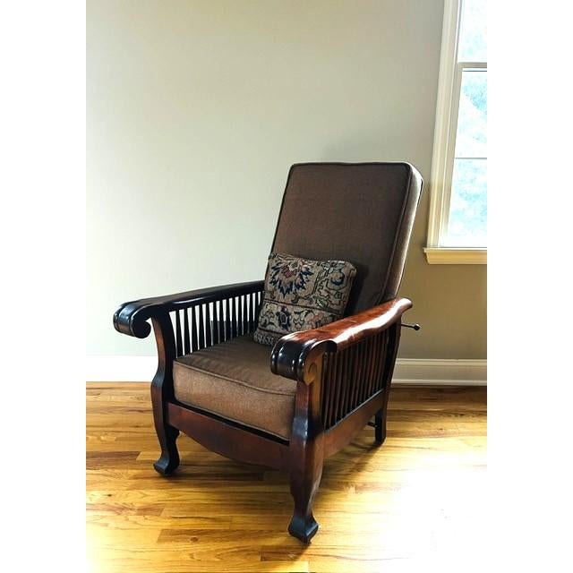 Antique Mahogany Reclining Morris Style Armchair For Sale - Image 17 of 17