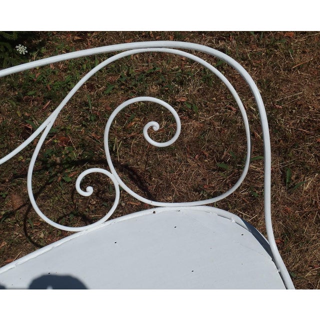 Wrought Iron Garden Bench, 1920s For Sale - Image 9 of 13