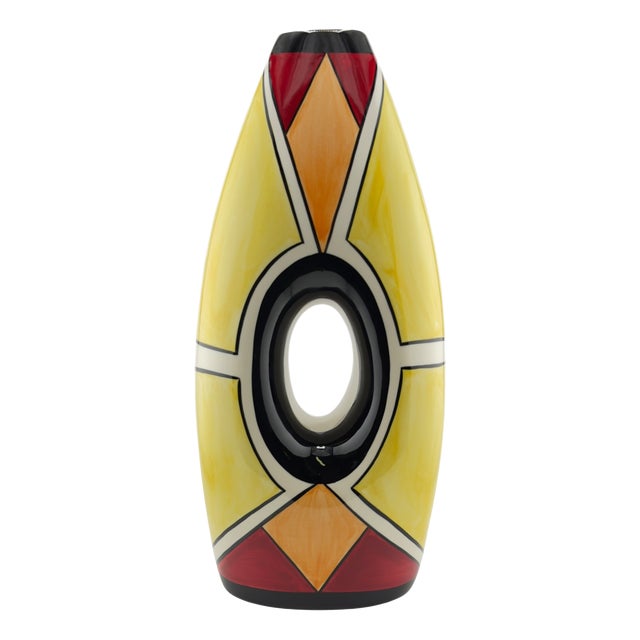 Large Lorna Bailey Prototype Studio Pottery Vase from Lorna & Lionel Bailey, England, 2000s For Sale