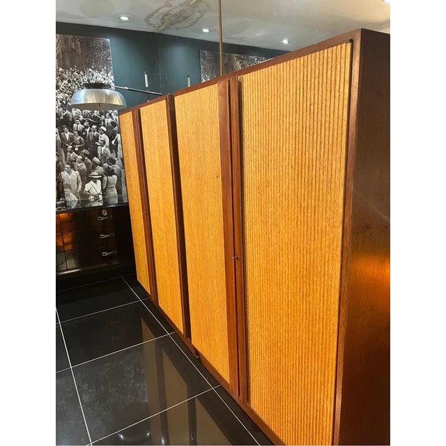 Wood Italian Reeded Front Cabinets, 1940, Set of 2 For Sale - Image 7 of 9