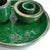 1950s Silver Overlay Green Ceramic Set from C&P Firenze, Italy, 1950s, Set of 4 For Sale - Image 5 of 12