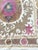 Suzani Tapestry - Red Tashkent Embroidery 4' X 4'4'' For Sale - Image 9 of 9