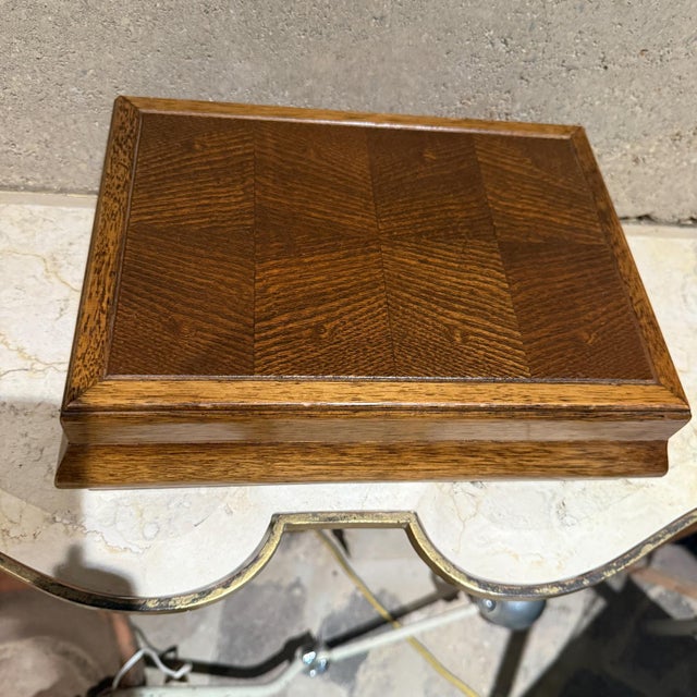 1980s Vintage Jewerly Wood Box For Sale - Image 5 of 8